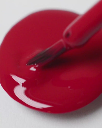 classic red nail polish drop by sienna