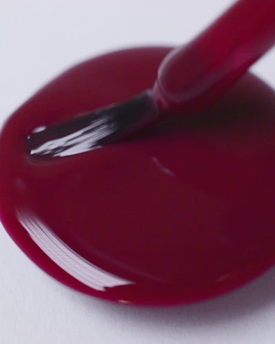 Plum red nail polish drop by sienna