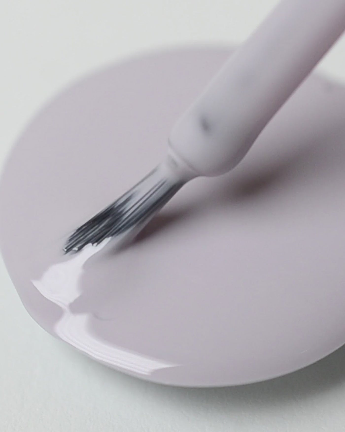 Pastel purple-grey nail polish drop by sienna