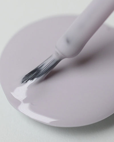 Pastel purple-grey nail polish drop by sienna