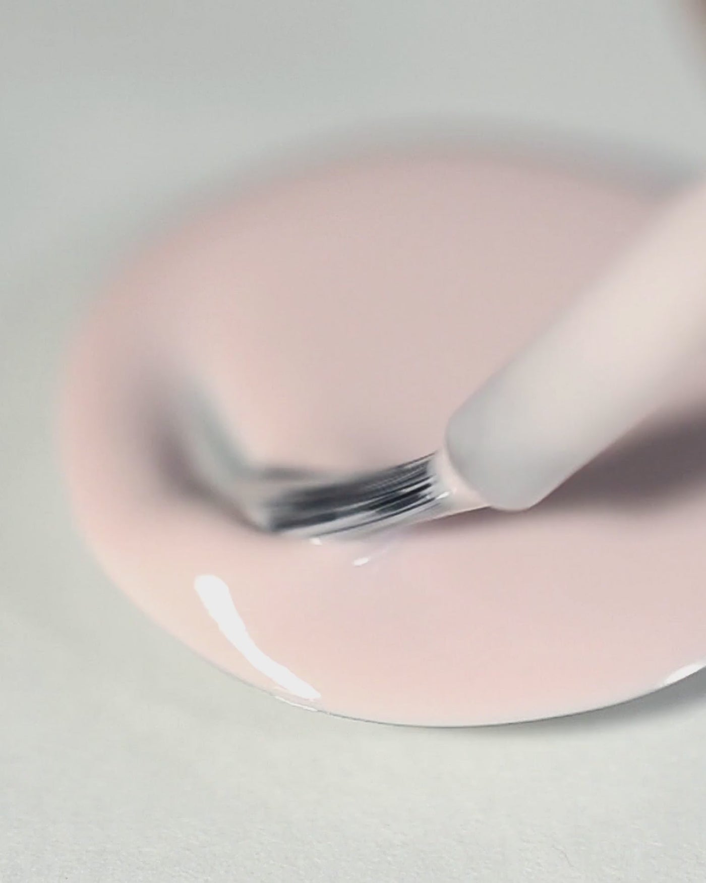 misty lilac nail polish swirl with brush